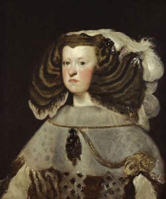 El Retrato de Doña Mariana de Austria - Un Tesoro Renacentista de Estilo Inconfundible y Belleza Magistral!