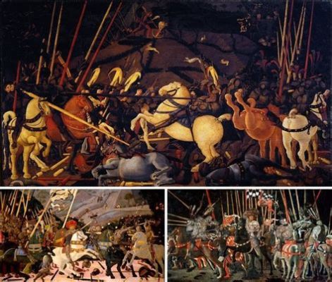 La Batalla de San Romano ¡Un lienzo vibrante que captura la furia de la batalla y la maestría del arte renacentista!